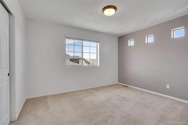 view of carpeted empty room