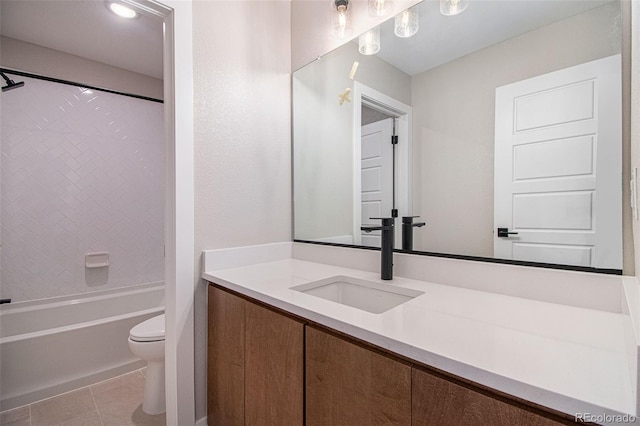 2076 S Holly St Unit 1, Denver, CO 80222 - full bath featuring vanity, washtub / shower combination, and tile patterned flooring