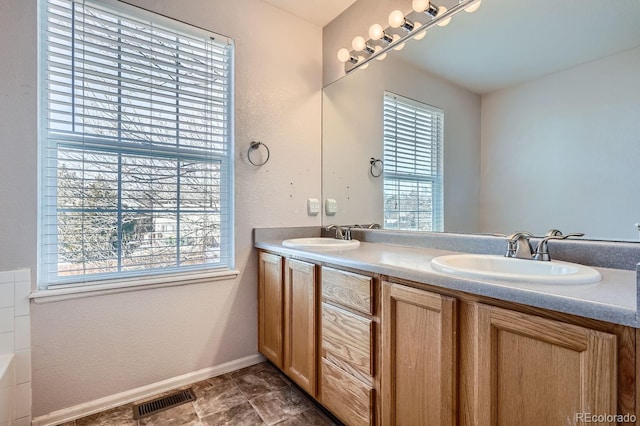 bathroom with vanity