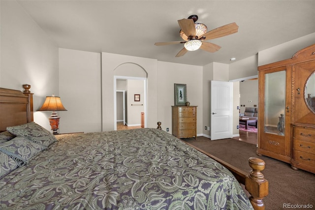 15616 Soo Line Way, Monument, CO 80132 - bedroom with carpet and ceiling fan