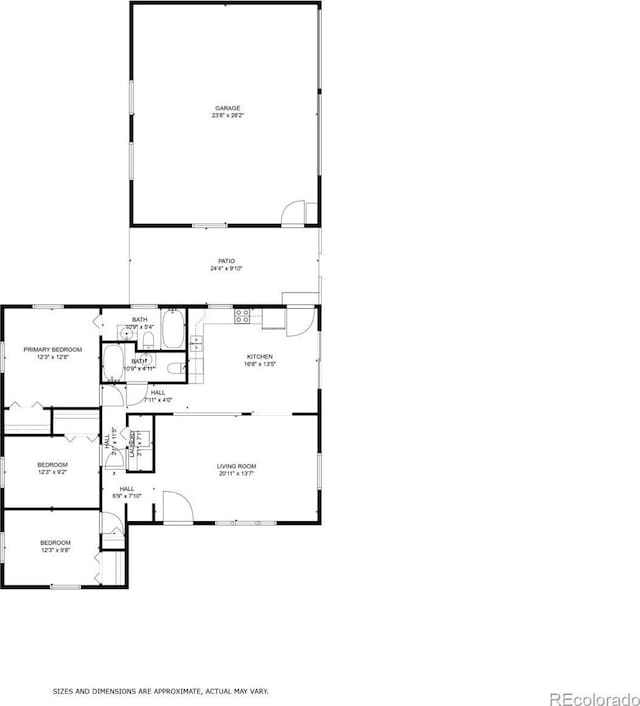 710 4th St, Bennett, CO 80102 - home floor plan