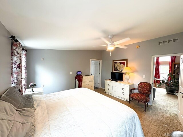 29 Granada Ct, Silver Cliff, CO 81252 - bedroom with carpet and a ceiling fan