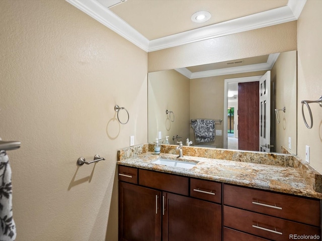 10954 W 100th Way, Broomfield, CO 80021 - bathroom with ornamental molding and vanity
