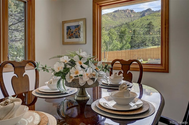 4665 Fox Rd, Cascade, CO 80809 - dining space with a mountain view