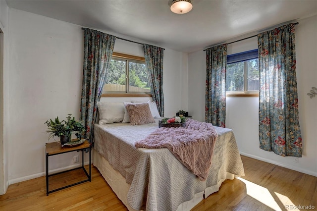 4665 Fox Rd, Cascade, CO 80809 - bedroom featuring multiple windows and light wood-type flooring