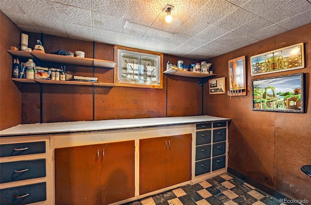 3611 N Vine St, Denver, CO 80205 - indoor dry bar featuring dark flooring