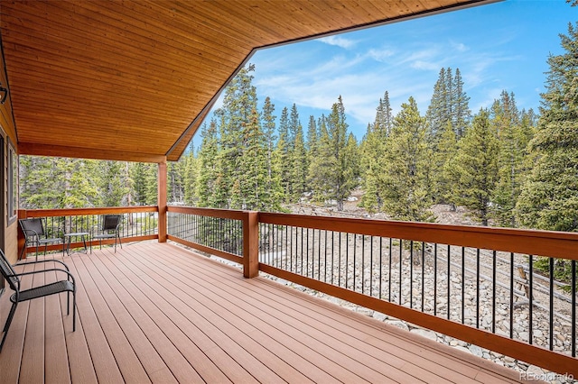 423 Prunes Pl, Fairplay, CO 80440 - view of wooden deck