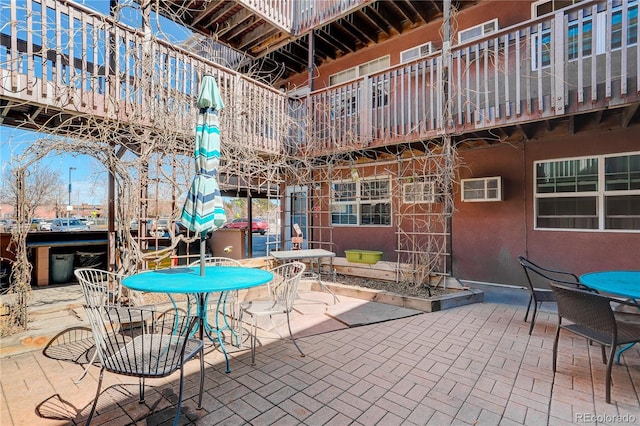 view of patio featuring outdoor dining space