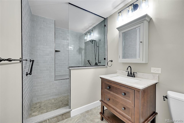 300 W 11th Ave Unit 8C, Denver, CO 80204 - bathroom featuring a walk in shower and vanity