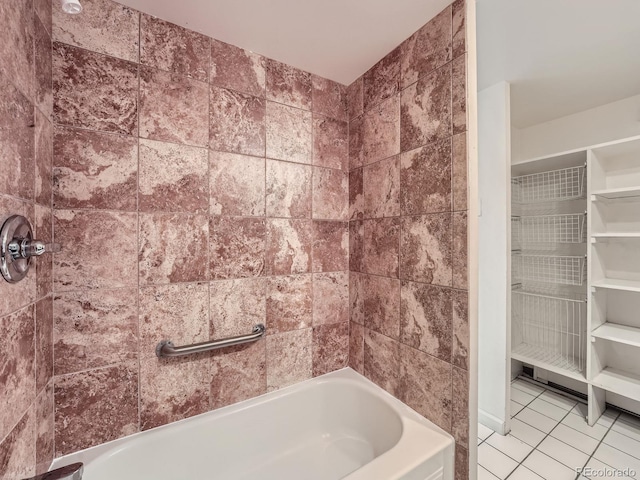 bathroom featuring tile patterned flooring