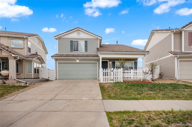 20414 E 55th Pl, Denver, CO 80249 - traditional-style house with a garage and concrete driveway