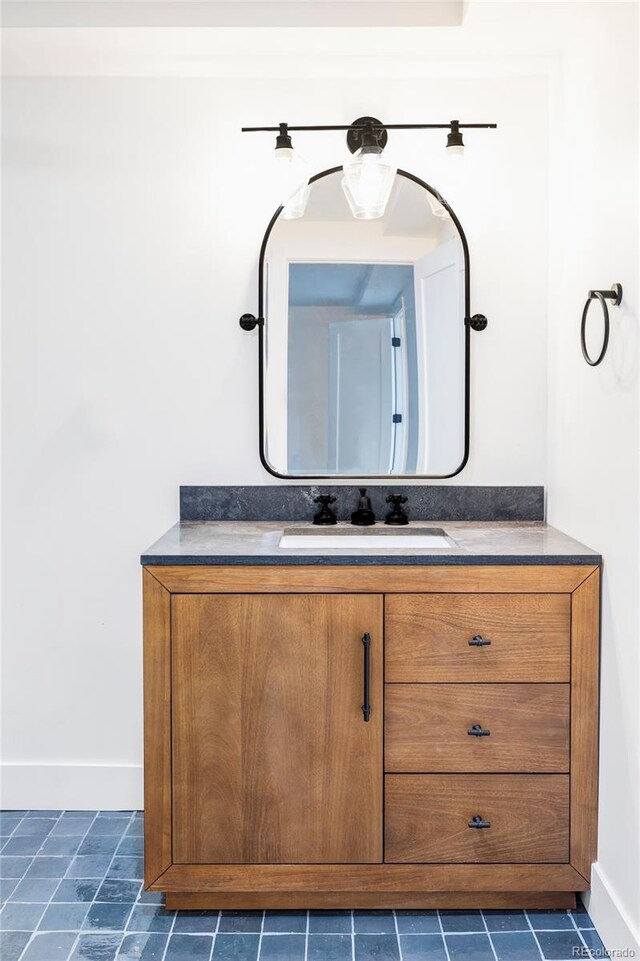 bathroom with vanity