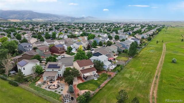 7270 Marmot Ridge Pl, Littleton, CO 80125 - aerial view of residential area with a mountain backdrop