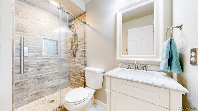 7270 Marmot Ridge Pl, Littleton, CO 80125 - bathroom featuring vanity and a stall shower