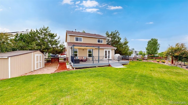 7270 Marmot Ridge Pl, Littleton, CO 80125 - back of house featuring a shed and a deck