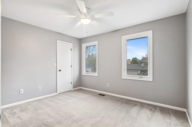 8132 Lodgepole Trl, Lone Tree, CO 80124 - carpeted empty room with ceiling fan and baseboards