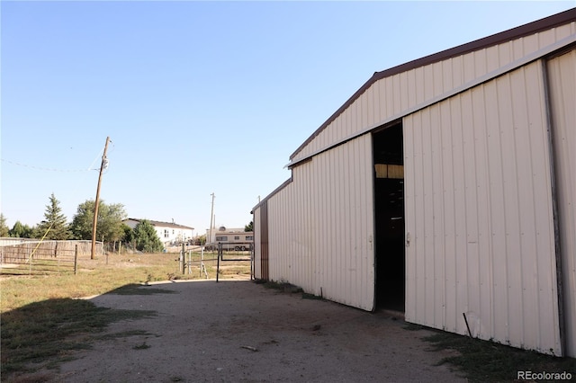 view of outdoor structure