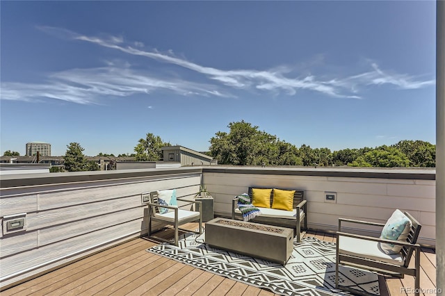 4100 E Iliff Ave Unit 4, Denver, CO 80222 - deck featuring outdoor lounge area