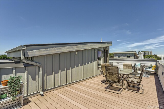 4100 E Iliff Ave Unit 4, Denver, CO 80222 - deck with outdoor dining area