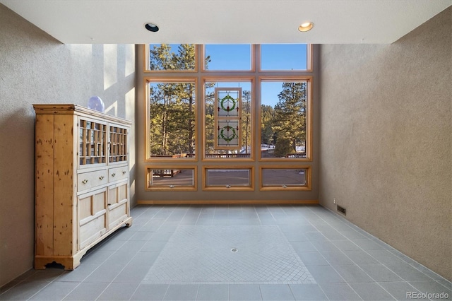 interior space featuring recessed lighting