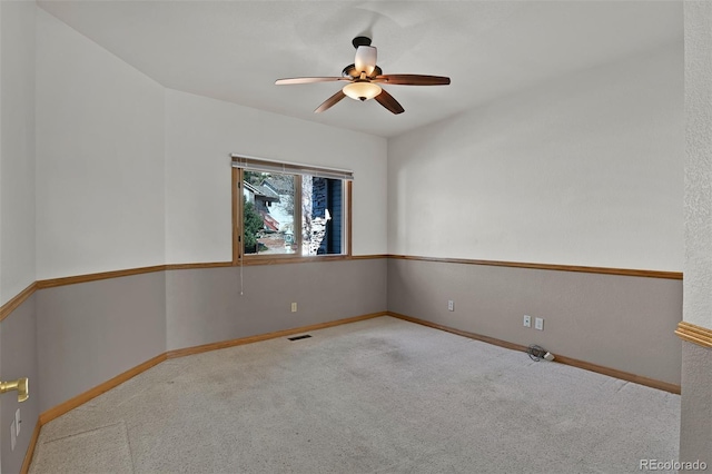 5130 Sevenoaks Dr, Colorado Springs, CO 80919 - carpeted empty room with baseboards and a ceiling fan