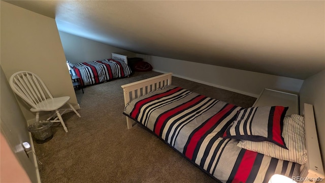 2710 Ryan Gulch Rd Unit 2731, Silverthorne, CO 80498 - bedroom with carpet and lofted ceiling
