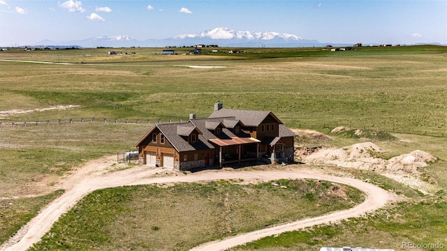 2710 Rustlers Canyon Loop, Elizabeth, CO 80107 - aerial view of sparsely populated area with a mountain backdrop