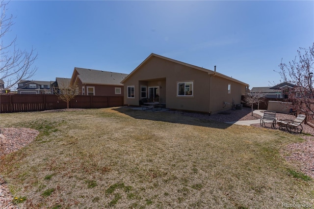 8110 Somersby Pl, Colorado Springs, CO 80908 - rear view of house featuring a patio, stucco siding, and central air condition unit