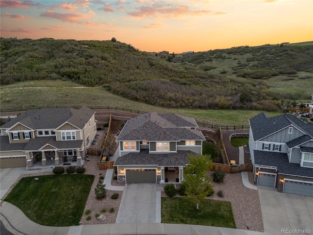 1133 Lucky Ct, Castle Rock, CO 80109 - view of aerial view at dusk