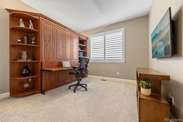 1133 Lucky Ct, Castle Rock, CO 80109 - office featuring light colored carpet and baseboards