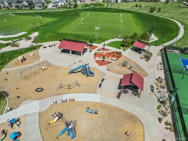 1133 Lucky Ct, Castle Rock, CO 80109 - bird's eye view of a community park