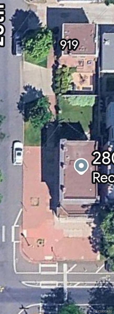 2801 Champa St, Denver, CO 80205 - aerial view of property's location
