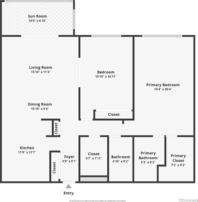 9155 E Center Ave Unit 4B, Denver, CO 80247 - view of home floor plan