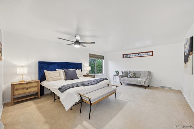 8424 E Otero Cir, Centennial, CO 80112 - bedroom featuring carpet flooring, a ceiling fan, and baseboards