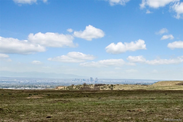 exterior space with a rural view