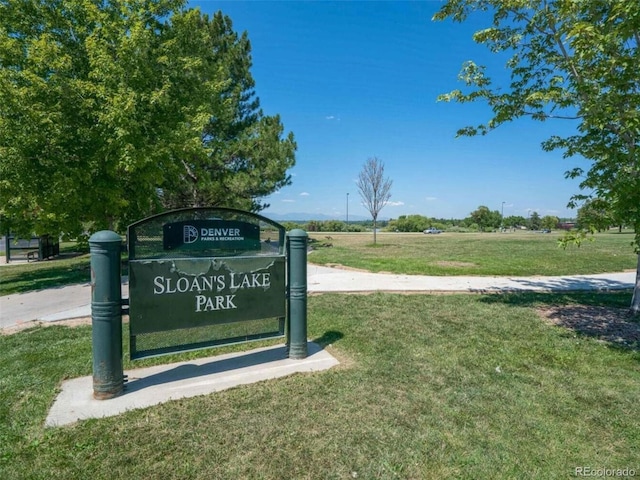 2391 King St, Denver, CO 80211 - community sign featuring a yard