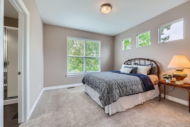 8469 Winter Berry Dr, Castle Pines, CO 80108 - bedroom featuring multiple windows, baseboards, and carpet floors