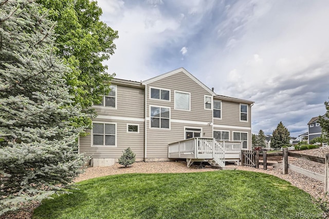 8469 Winter Berry Dr, Castle Pines, CO 80108 - back of property with a deck