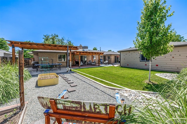 2845 Hudson St, Denver, CO 80207 - back of house with a pergola and a patio