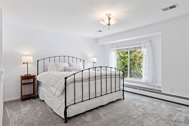 6083 S Glencoe Way, Centennial, CO 80121 - bedroom with a baseboard heating unit and carpet floors