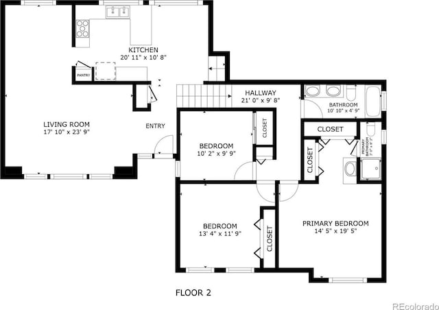 6083 S Glencoe Way, Centennial, CO 80121 - floor plan / room layout