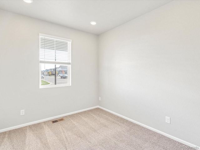 view of carpeted empty room