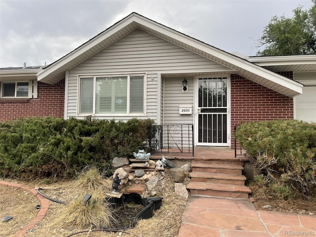 view of front of home