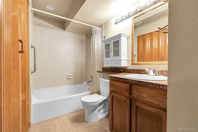 8225 Fairmount Dr Unit 102, Denver, CO 80247 - full bath featuring tile patterned flooring, shower / bath combination with curtain, and vanity