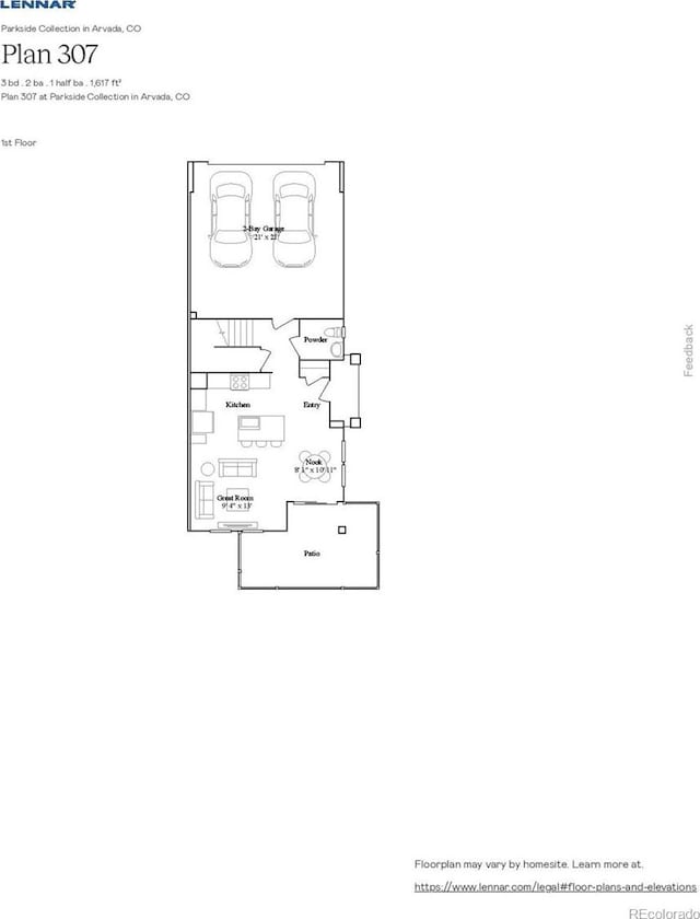 14578 W 90th Ln Unit D, Arvada, CO 80547 - floor plan / room layout
