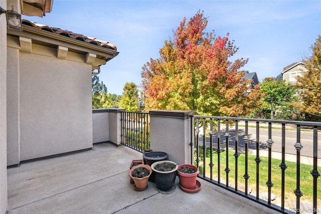 view of balcony