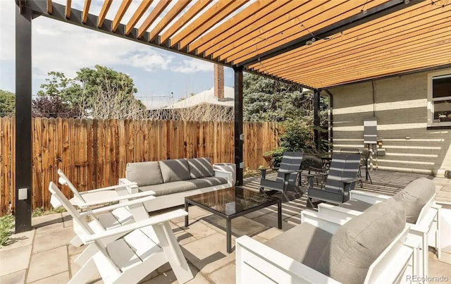 view of patio / terrace with outdoor lounge area