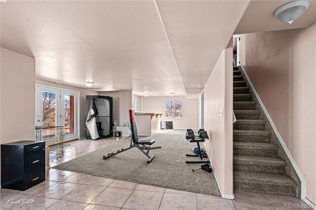 25 Tierra Casa Dr, Pueblo, CO 81005 - exercise area with carpet flooring and a textured ceiling