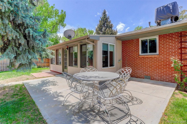 3090 S High St, Denver, CO 80210 - view of patio featuring fence and outdoor dining space