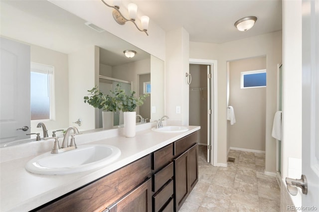 bathroom with vanity